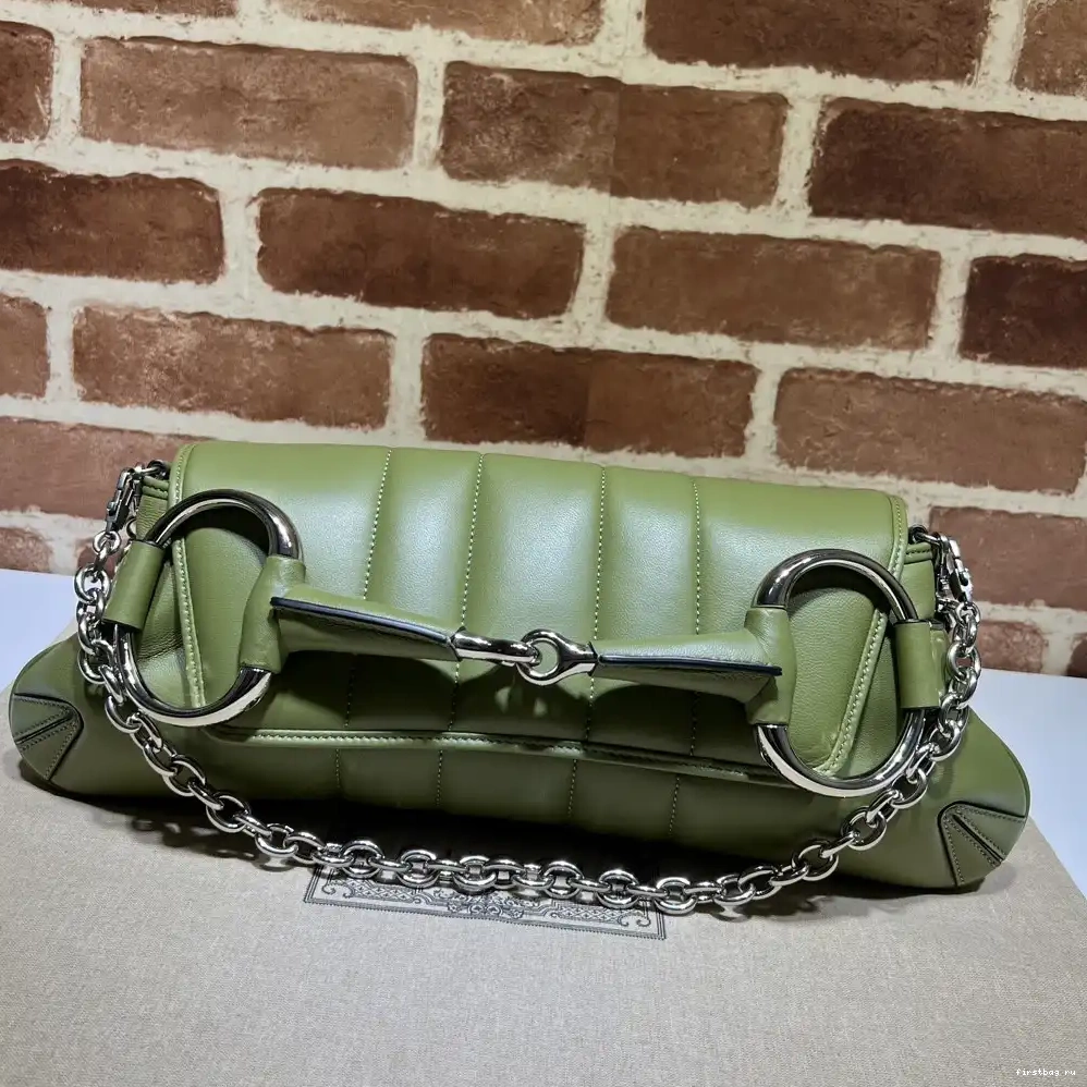 First bag ru HORSEBIT GUCCI BAG SHOULDER BIG CHAIN 0619